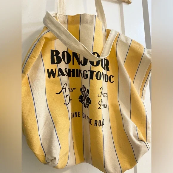 Sézane on the Road canvas tote bag - Picture 2 of 6